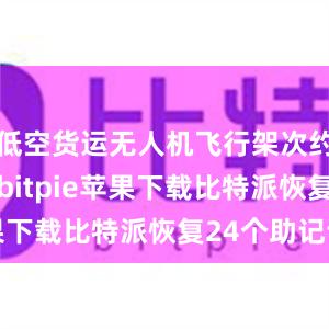 低空货运无人机飞行架次约25.5万bitpie苹果下载比特派恢复24个助记词