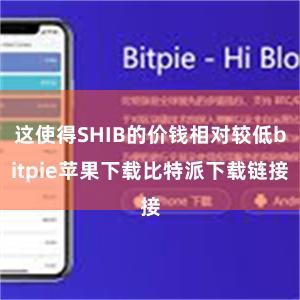 这使得SHIB的价钱相对较低bitpie苹果下载比特派下载链接