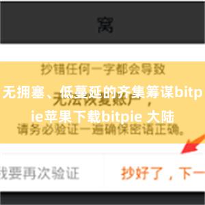 无拥塞、低蔓延的齐集筹谋bitpie苹果下载bitpie 大陆